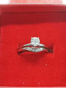Ring - Engagement Set - Yellow Gold 14k (.585) 3 grams Size 5