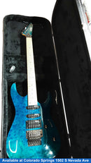 Ltd Mh-103qm Blue Electric Classic Guitar
