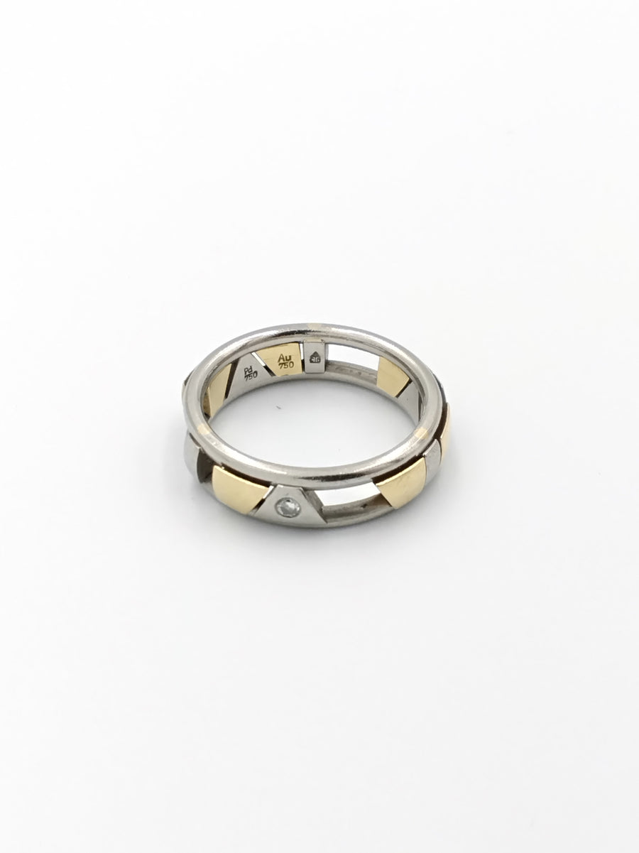 Men's Ring - Yellow Gold 18k (.750) 5.6 grams Size 6.5