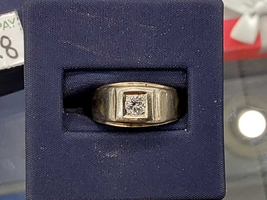 Men's Ring - White Gold 14k (.585) 5 grams Size 5