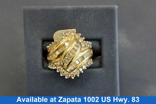 Women's Ring - Yellow Gold 14k (.585) 8.1 grams Size 7.5