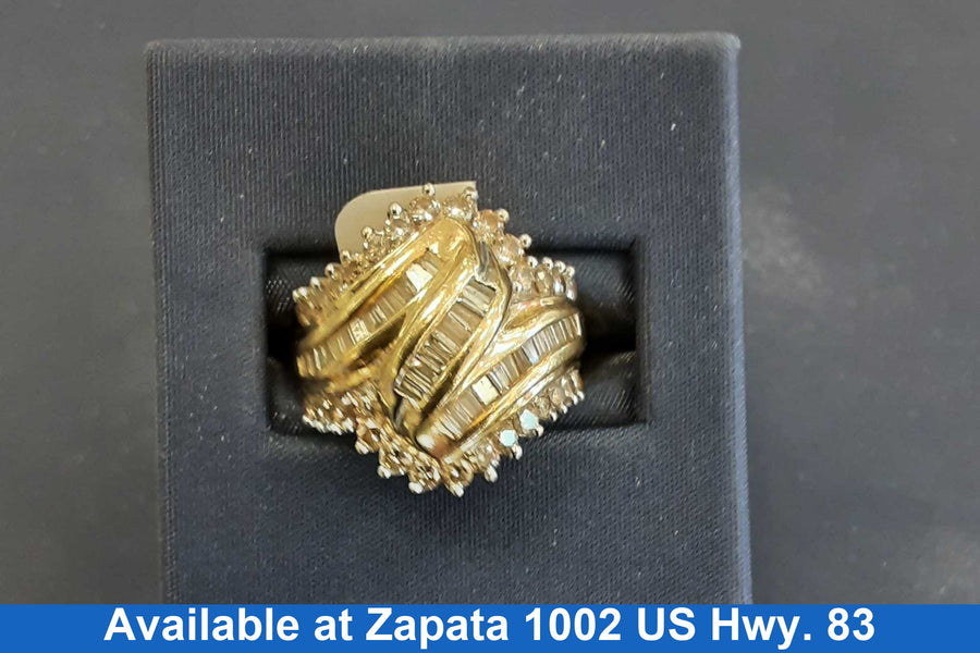 Women's Ring - Yellow Gold 14k (.585) 8.1 grams Size 7.5