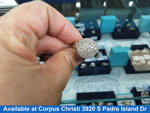 Women's Ring - White Gold 10k (.417) 6.5 grams Size 8