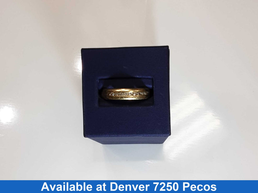 Ring - Wedding Band - Yellow Gold 10k (.417) 5.1 grams Size 9