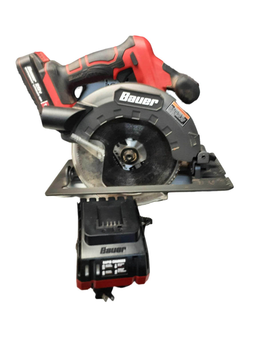 Bauer 20701a-b1 Red Cordless Circular Saw