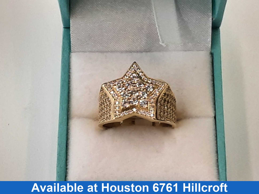 Men's Ring - Yellow Gold 14k (.585) 5.7 grams Size 9