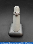 Ring - Engagement Set - White Gold 10k (.417) 3.8 grams Size 4