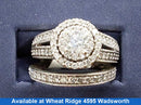 Ring - Engagement Set - White Gold 14k (.585) 8.6 grams Size 8