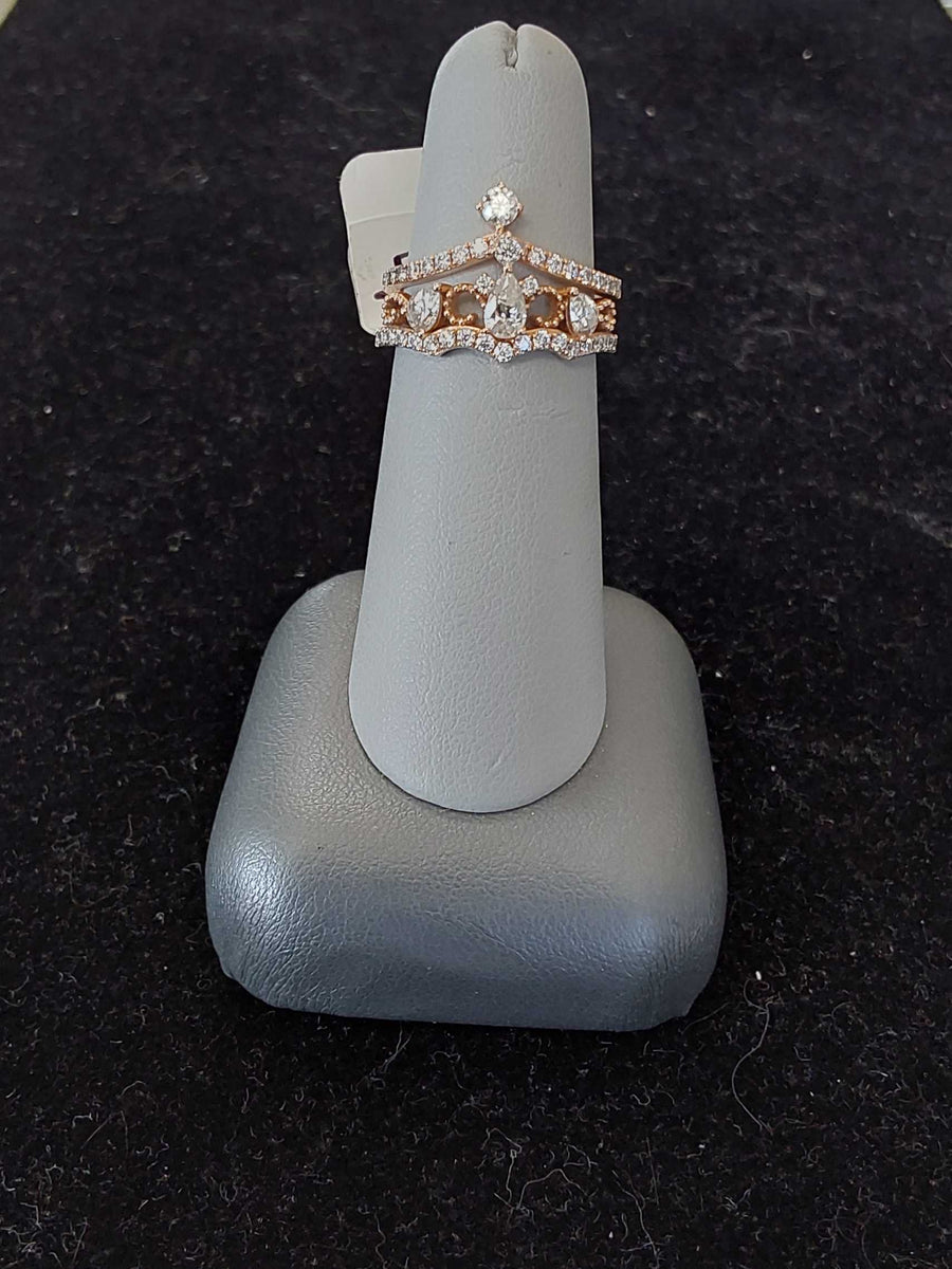 Ring - Engagement Set - Rose Gold 14k (.585) 4 grams Size 6