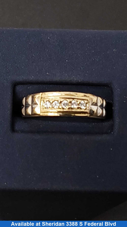 Ring - Wedding Band - Yellow Gold 14k (.585) 4.2 grams Size 9