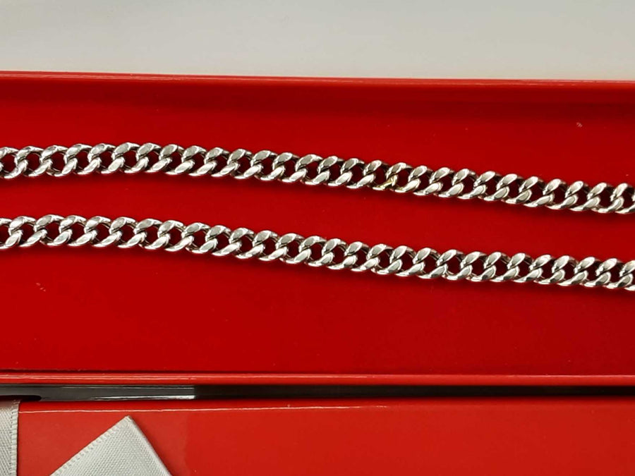 Cuban Link Chain - White Gold 10k (.417) 18.3 grams 22 inch