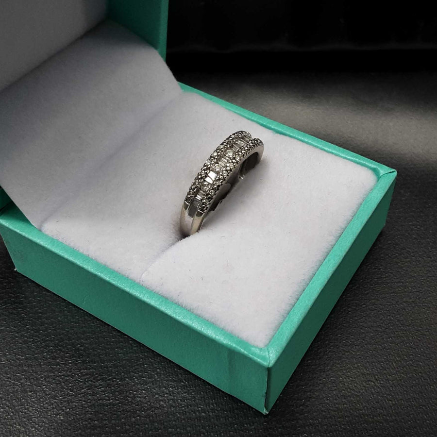 Women's Ring - Anniversary - White Gold 10k (.417) 2.3 grams Size 7