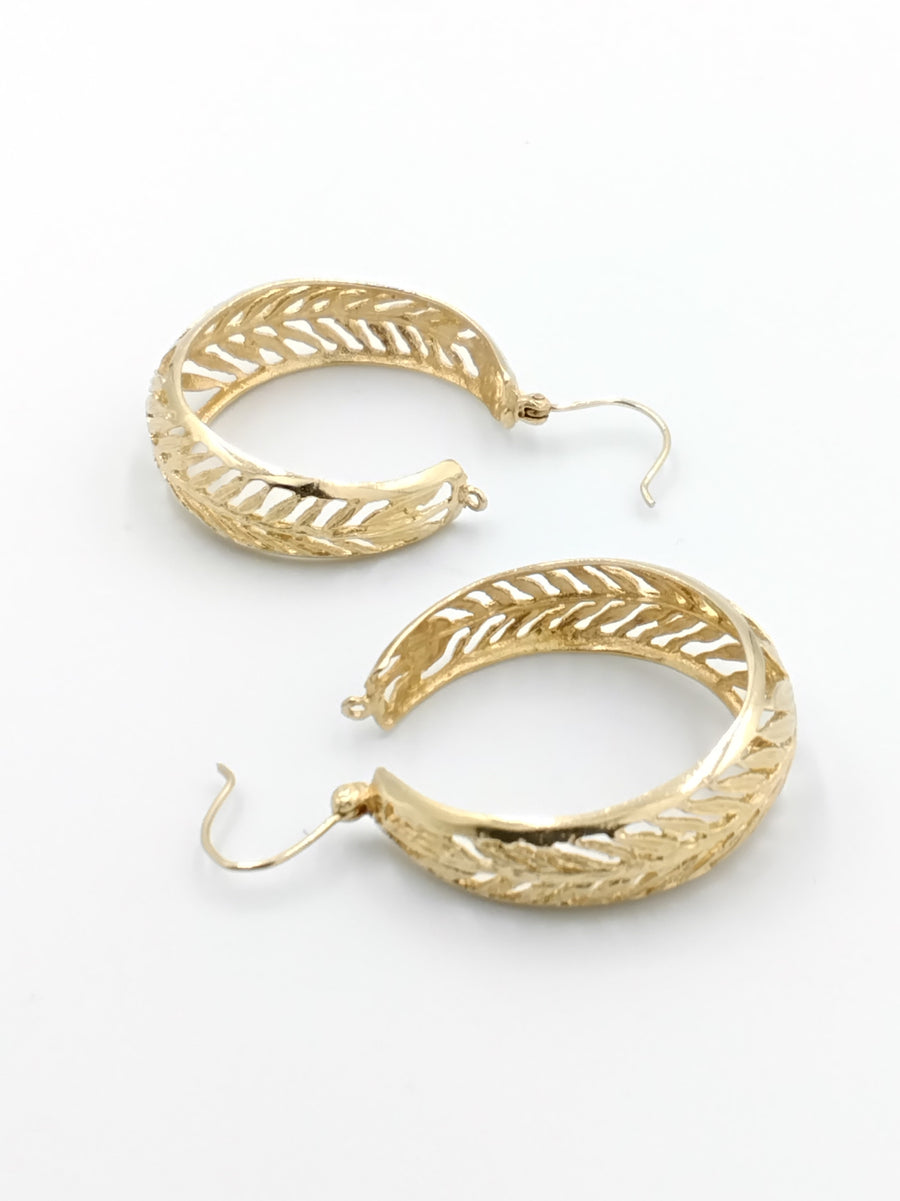 Bangle Earrings - Yellow Gold 14k (.585) 7.9 grams