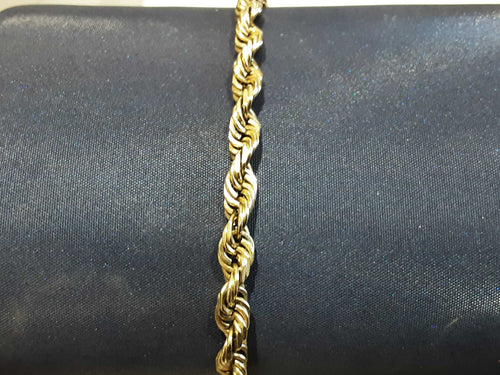 Rope Bracelet - Yellow Gold 14k (.585) 13.4 grams 8 inch