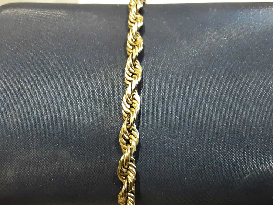 Rope Bracelet - Yellow Gold 14k (.585) 13.4 grams 8 inch