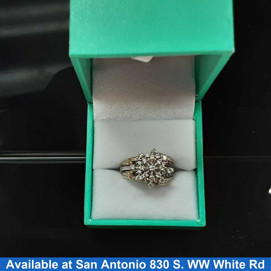 Ring - Engagement Set - White Gold 10k (.417) 6.6 grams Size 20