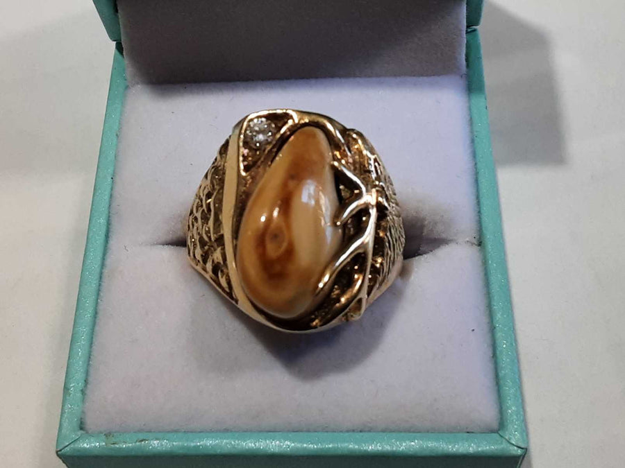 Men's Ring - Yellow Gold 14k (.585) 15.6 grams Size 8.5