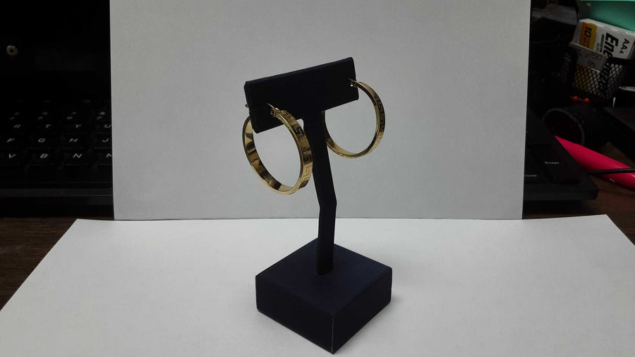 Hoop Earrings - Yellow Gold 14k (.585) 4.2 grams