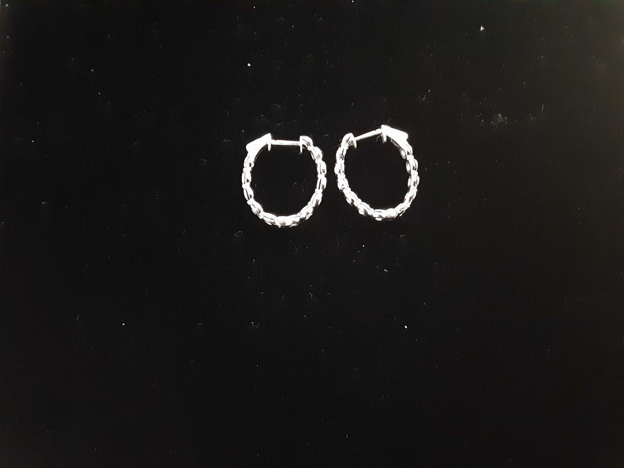 Earrings - White Gold 14k (.585) 7.3 grams