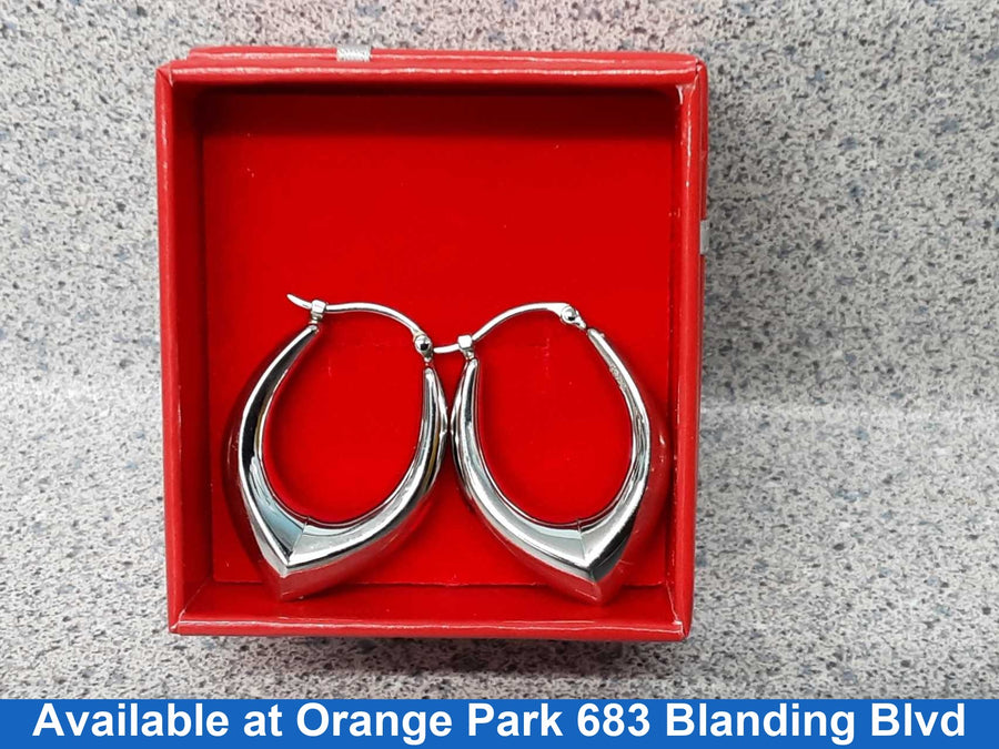 Shrimp Earrings - Silver 3.6 grams