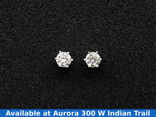 Double Stud Earring - Silver 1.4 grams