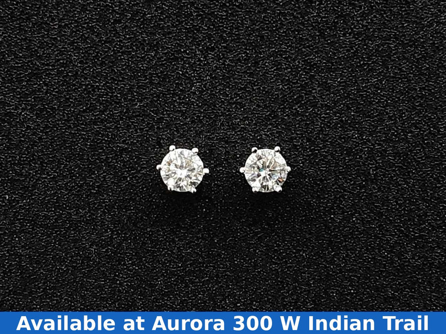 Double Stud Earring - Silver 1.4 grams