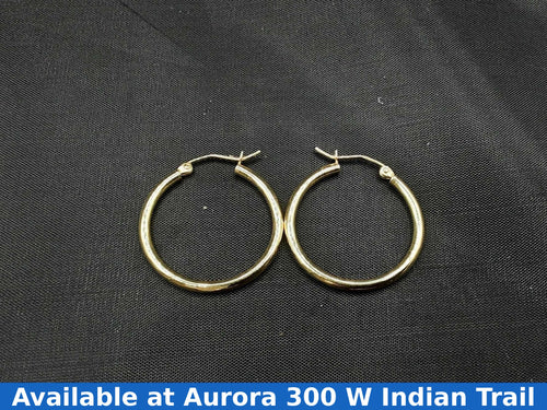 Hoop Earrings - Yellow Gold 14k (.585) 1.6 grams