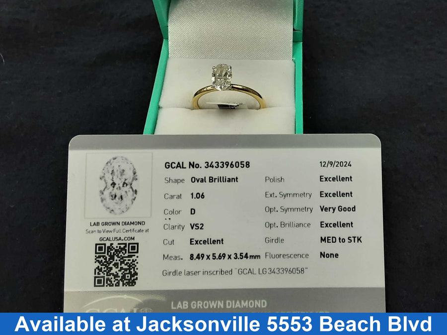 Women's Ring - Solitaire - Yellow Gold 14k (.585) 2.6 grams Size 8.5