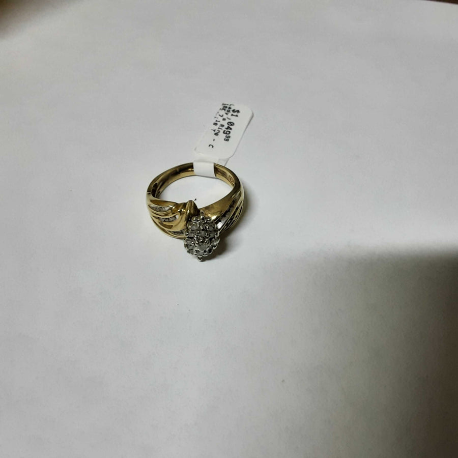 Women's Ring - Yellow Gold 10k (.417) 7.1 grams Size 9