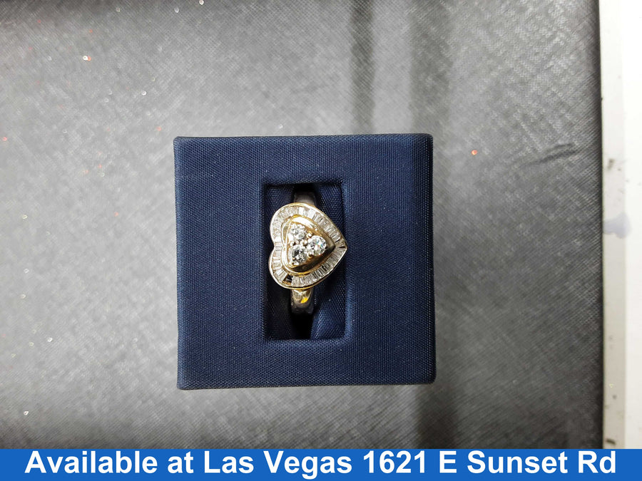 Women's Ring - Yellow Gold 14k (.585) 5.4 grams Size 5.5