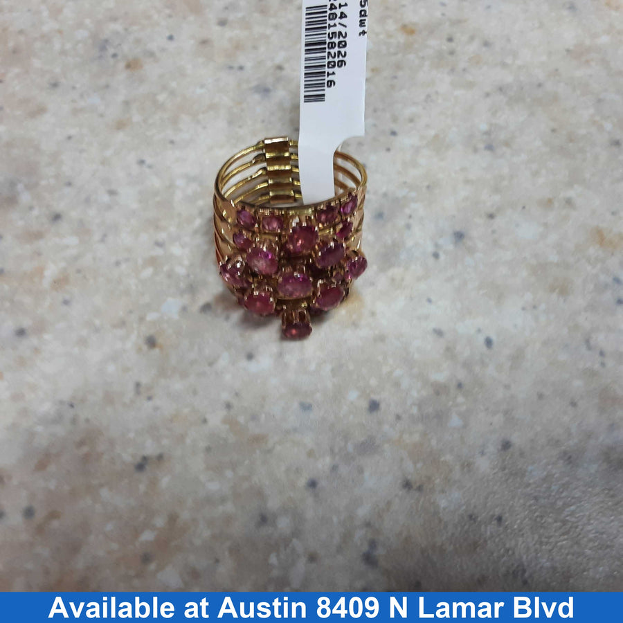 Women's Ring - Yellow Gold 14k (.585) 6.1 grams Size 7
