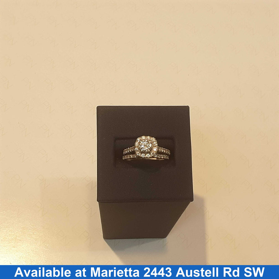 Ring - Engagement Set - White Gold 14k (.585) 5.9 grams Size 20