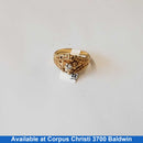 Women's Ring - Solitaire - Yellow Gold 10k (.417) 3.7 grams Size 8.5
