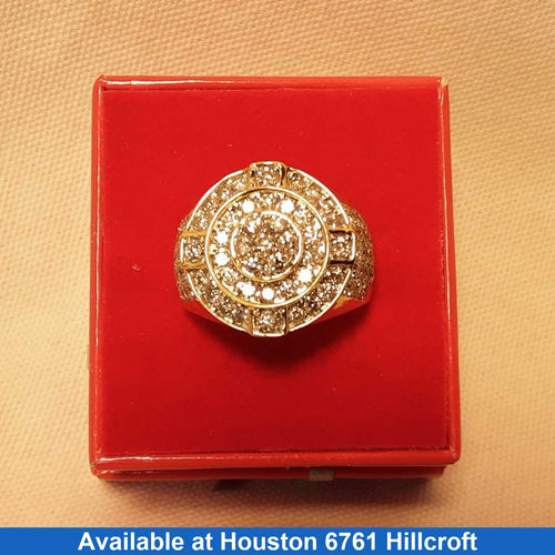 Men's Ring - Yellow Gold 10k (.417) 11.9 grams Size 9