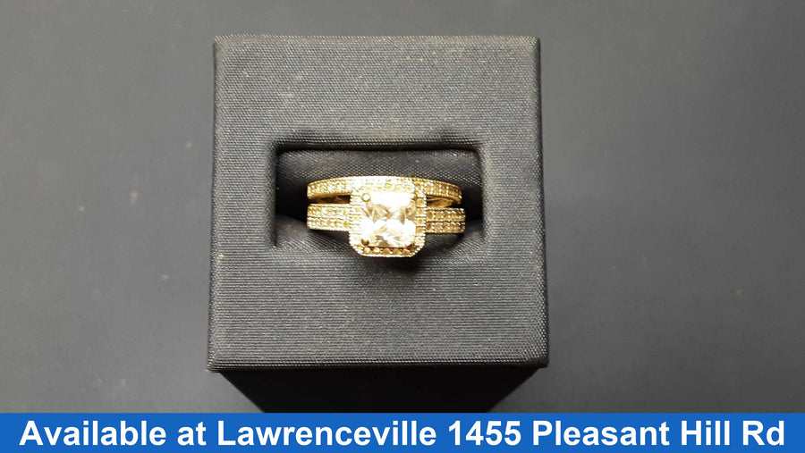Ring - Engagement Set - Yellow Gold 10k (.417) 3.9 grams Size 7
