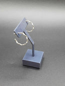 Bangle Earrings - Silver 5.5 grams
