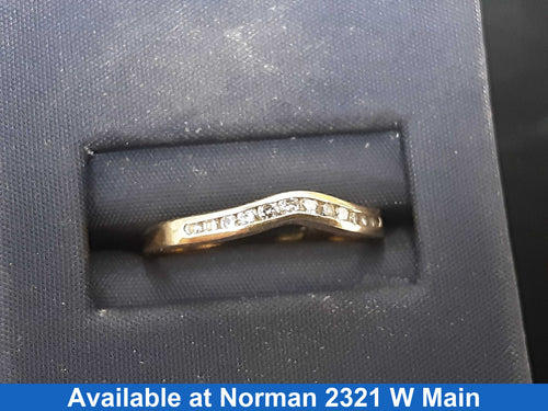 Women's Ring - Anniversary - Yellow Gold 14k (.585) 2.1 grams Size 7.5