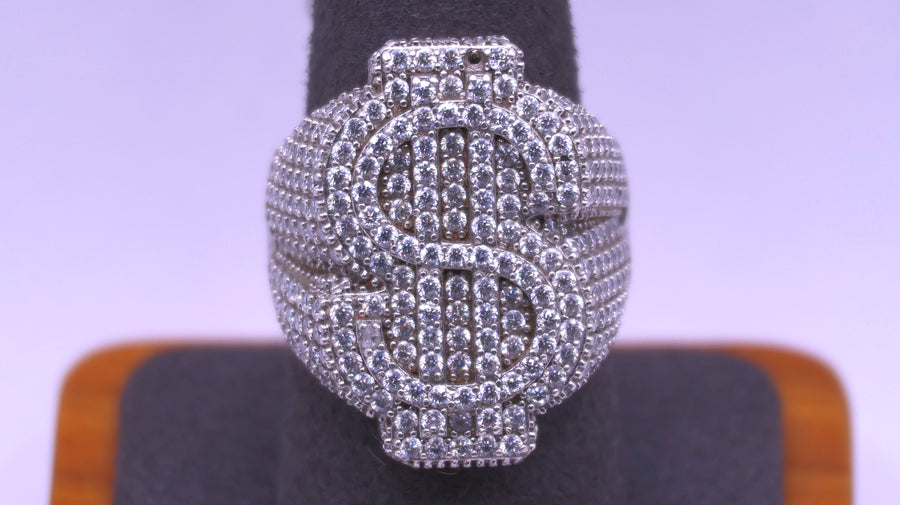 Dollar Ring - Silver 12.8 Grams Size 10