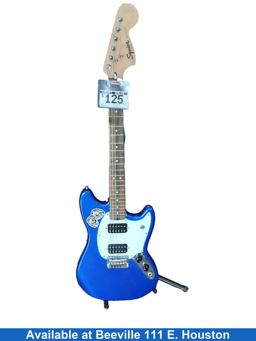 Fender Squier Mustang Blue Electric Classic Guitar