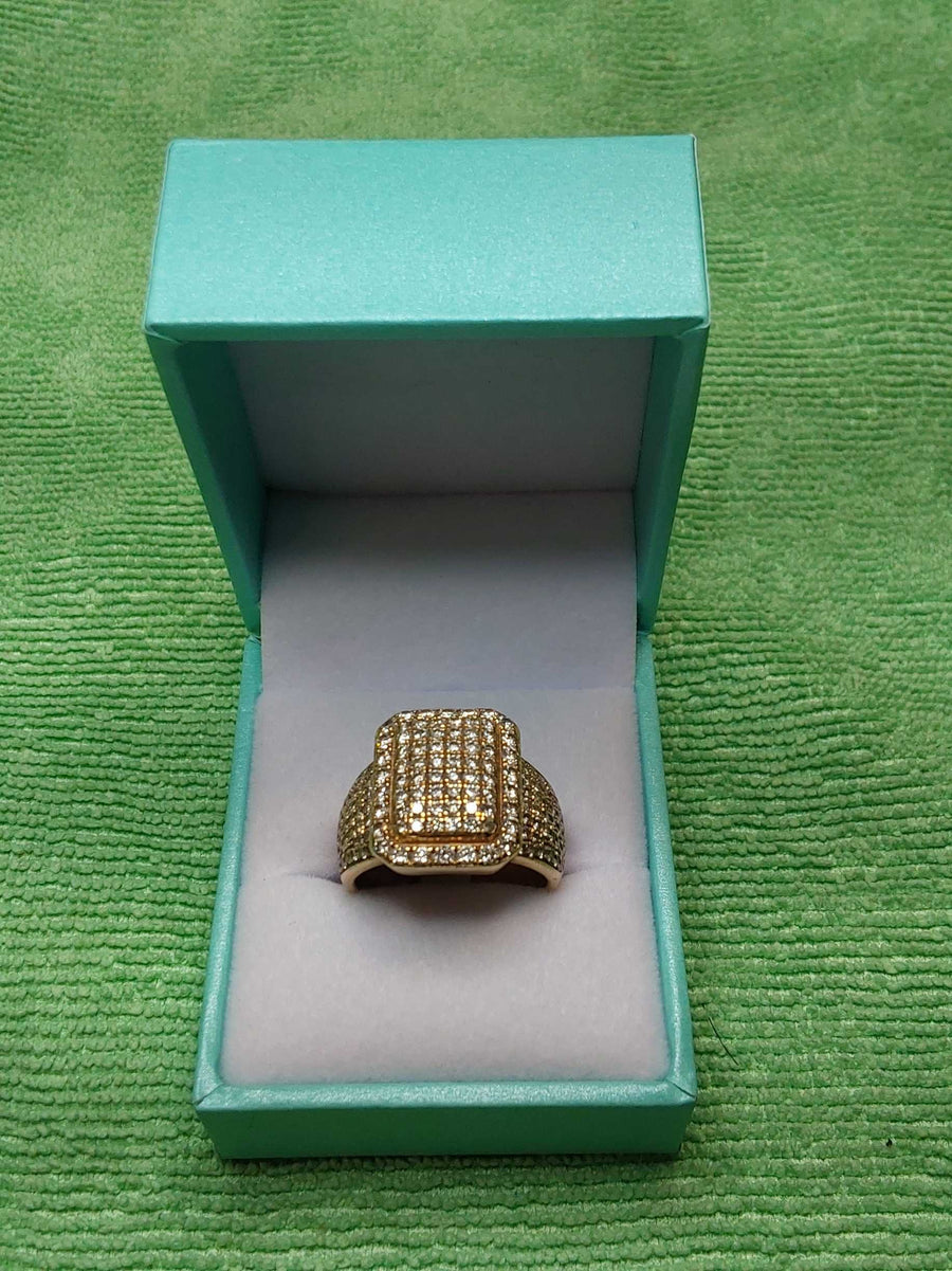 Men's Ring - Yellow Gold 10k (.417) 6.7 grams Size 8