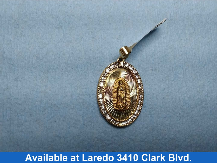 Religious Pendant - Tricolor Gold 10k (.417) 2.3 grams