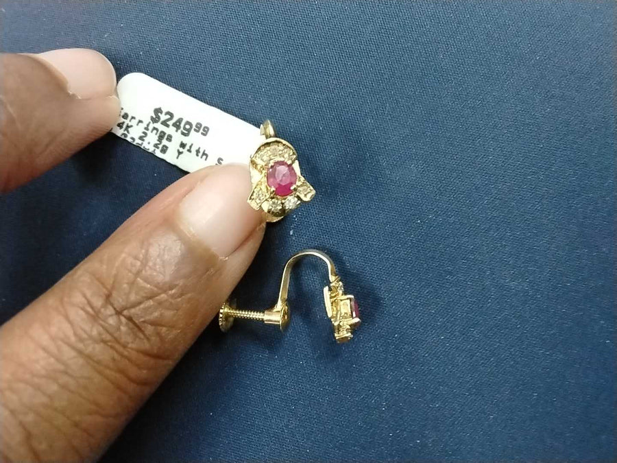 Earrings - Yellow Gold 14k (.585) 2.2 grams