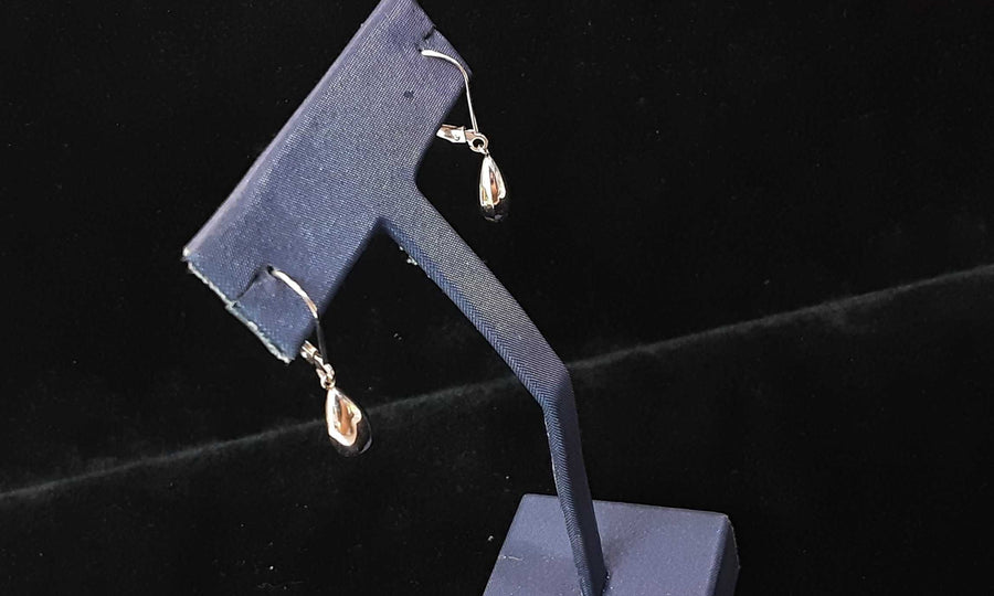 Gold Ball Earrings - White Gold 14k (.585) 1 grams