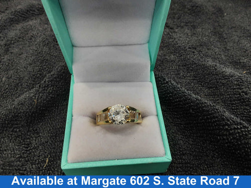 Women's Ring - Yellow Gold 14k (.585) 7.3 grams Size 8