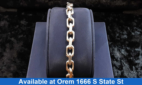 Link Bracelet - Silver 32.4 grams 9 inch