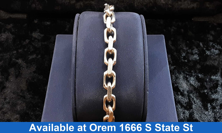 Link Bracelet - Silver 32.4 grams 9 inch