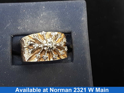 Women's Ring - Yellow Gold 10k (.417) 8 grams Size 8