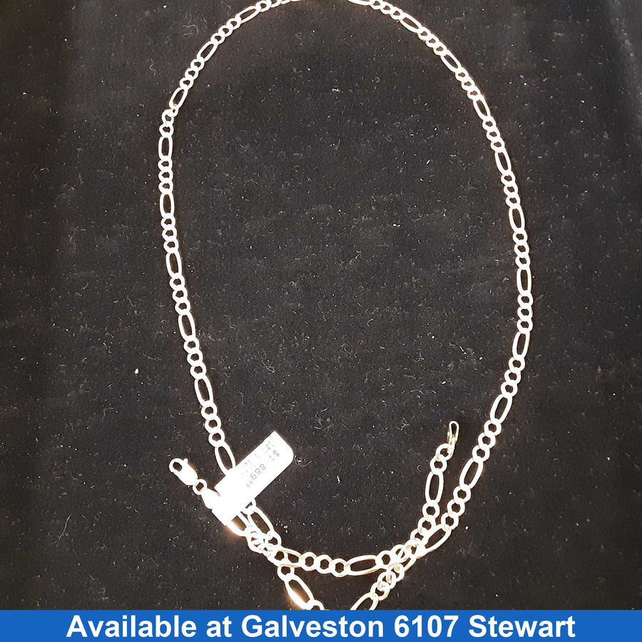 Figaro Chain - Yellow Gold 14k (.585) 13.3 grams 24 inch