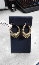 Shrimp Earrings - Yellow Gold 10k (.417) 4.2 grams
