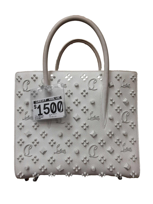 Christian Louboutin Paloma Medium White Purse / Handbag